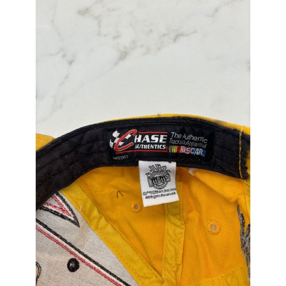 NASCAR M&Ms Hat Kyle Busch #18 Chase Authentic Full Embroidered Advertising‎ Y2K - Picture 6 of 6